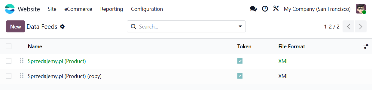 odoo sprzedajemy product data feeds
